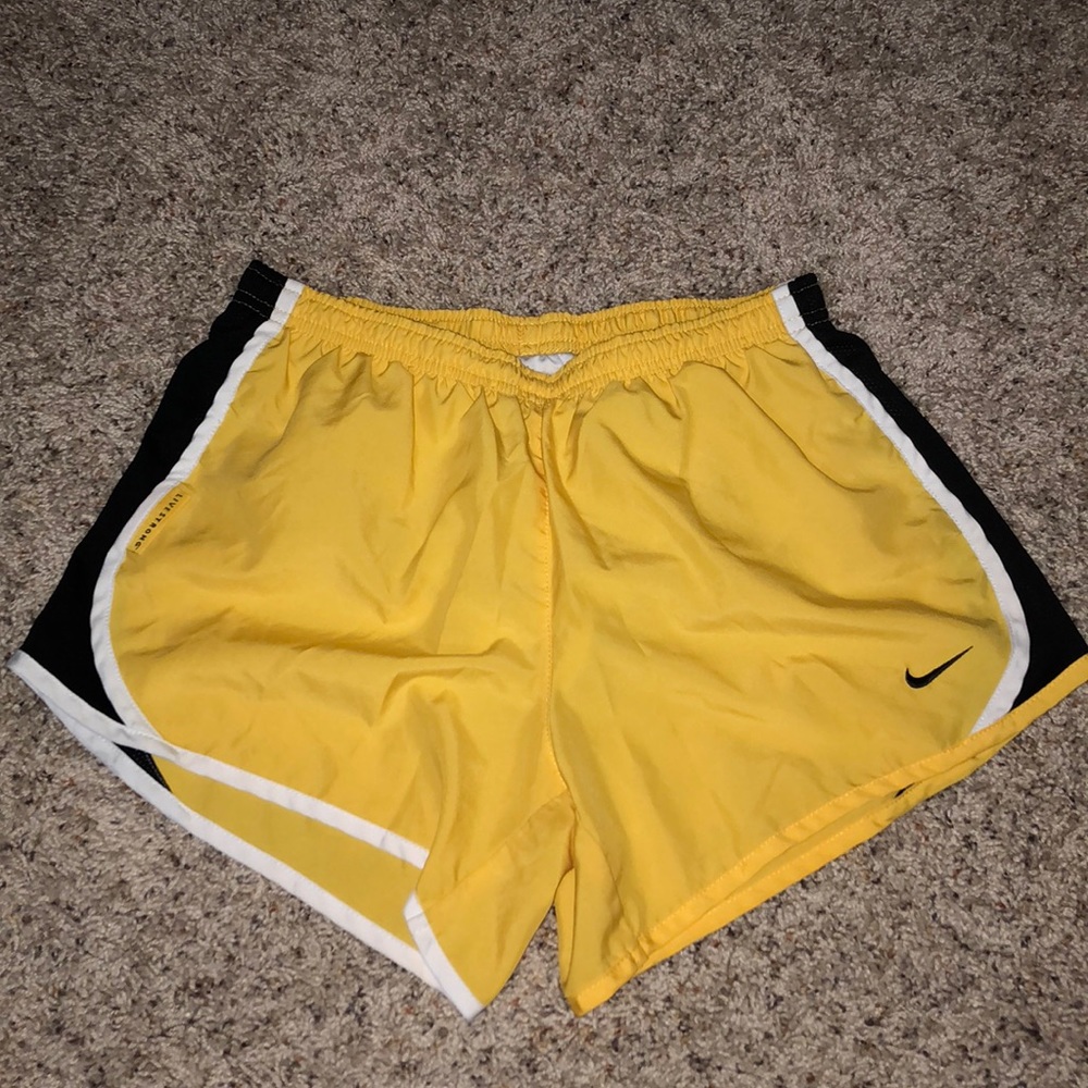 Nike yellow shorts